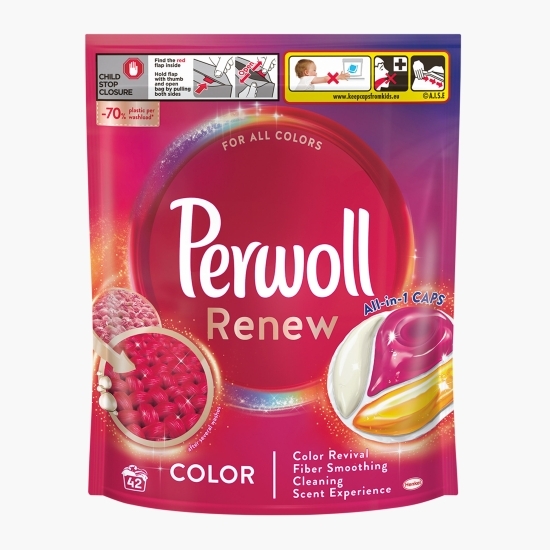 Detergent de rufe capsule, Renew Color, All in one, Caps, 42 spălări