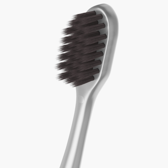 Pachet: 2x Periuță de dinți cu peri moi High Density Charcoal Soft