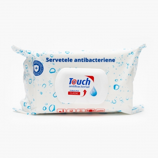 Șervețele umede antibacteriene clasic 70 buc