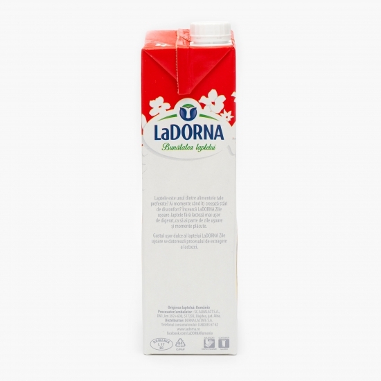 Lapte UHT fără lactoză, 3.5% grăsime, „Zile ușoare” 1l