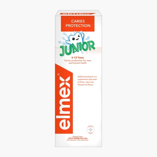 Apă de gură pentru protecție anticarie copii, vârstă 6-12 ani, Junior, 400ml