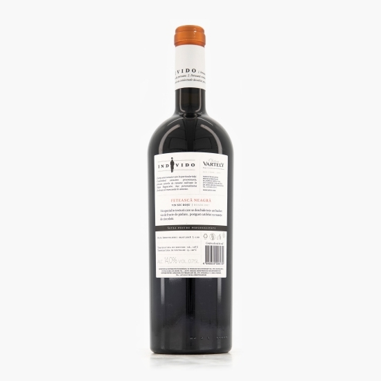 Vin roșu sec Fetească Neagră Individo, 14%, 750ml