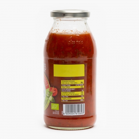 Sos de roșii cu pulpă și busuioc eco 500g