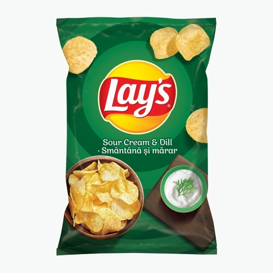 Chipsuri din cartofi cu smântână și mărar 60g