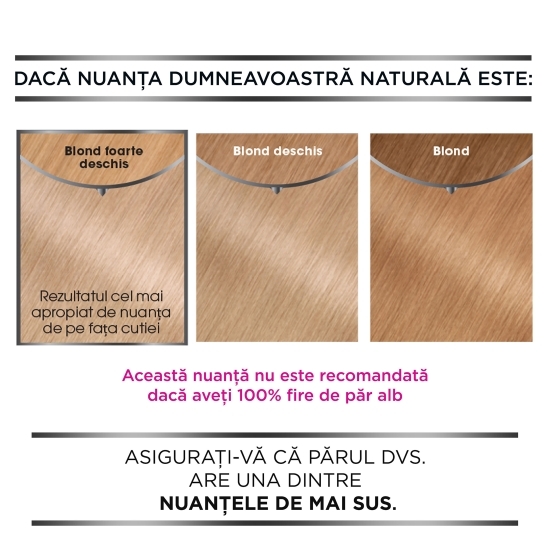 Vopsea de păr permanentă fără amoniac 10.1 Blond foarte deschis cenușiu 112ml