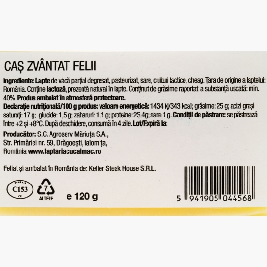 Caș zvântat felii 120g