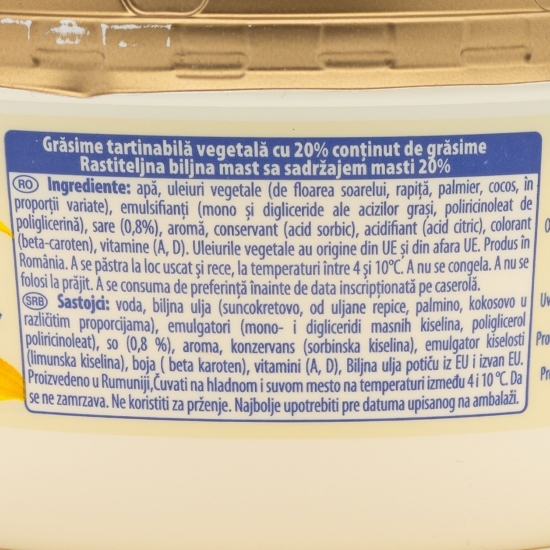 Produs tartinabil vegetal Apetit 500g