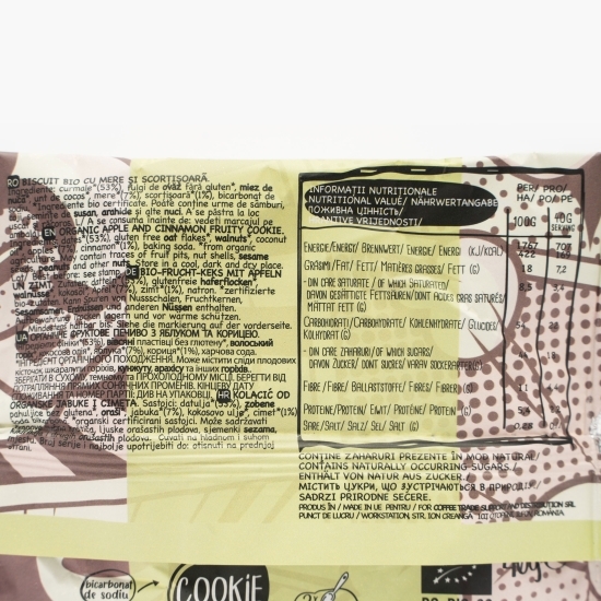 Biscuiți eco măr și scorțișoară 40g