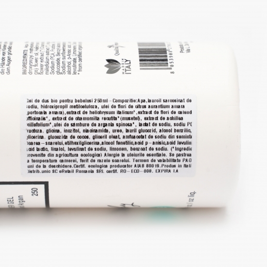 Gel de duș bio pentru bebeluși 250ml