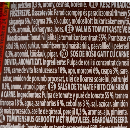 Sos Bolognaise cu vită pentru paste 400g
