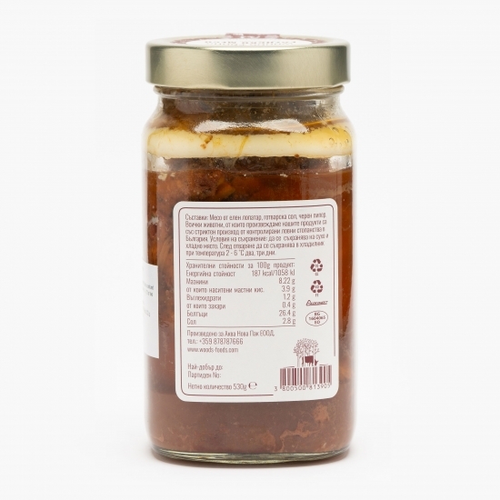 Carne de căprioară în suc propriu 530g