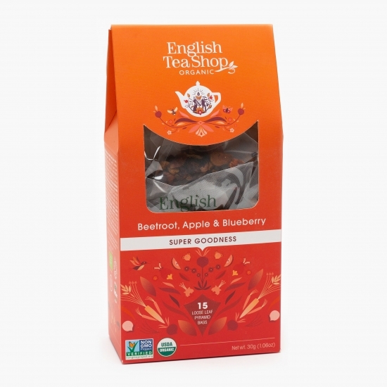 Ceai eco sfeclă roșie, mere și afine 30g