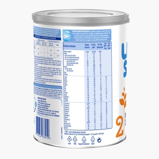 Formulă de lapte praf 2, +6 luni, 400g