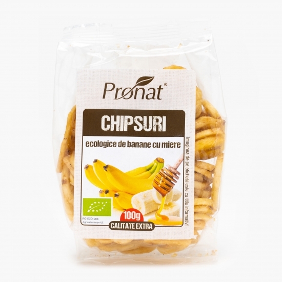 Chipsuri din banane confiate ecologice 100g