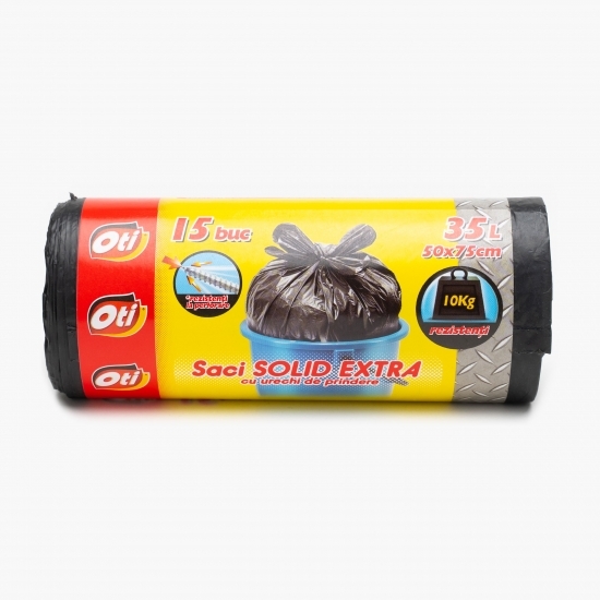 Saci menajeri Solid Extra LDPE 35l 15 buc