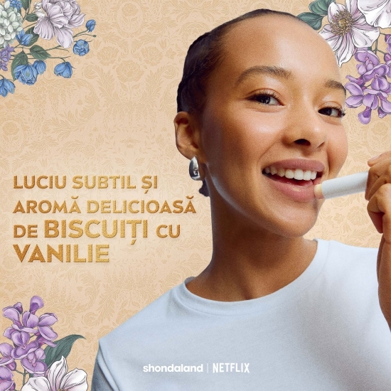 Balsam de buze Vanilla Biscuit, ediție limitată Bridgerton 4.8g