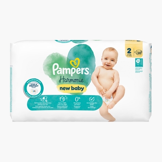 Scutece Harmonie, mărimea 2, 4-8kg, 39 buc