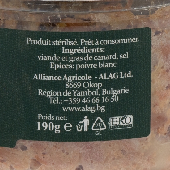Rilettes de rață 190g