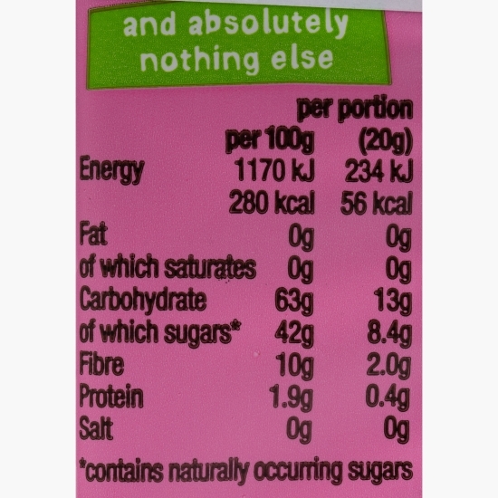 Rulouri yoyo zmeură, fără zahăr adăugat 20g