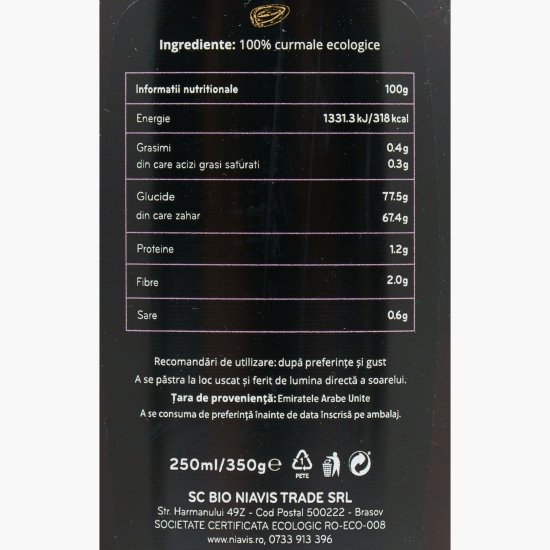 Sirop de curmale ecologic 250ml