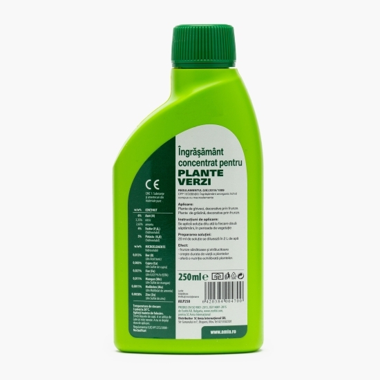 Îngrășământ concentrat pentru plante verzi 0.25l