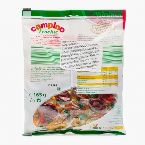Dropsuri asortate cu 4 arome de fructe 165g