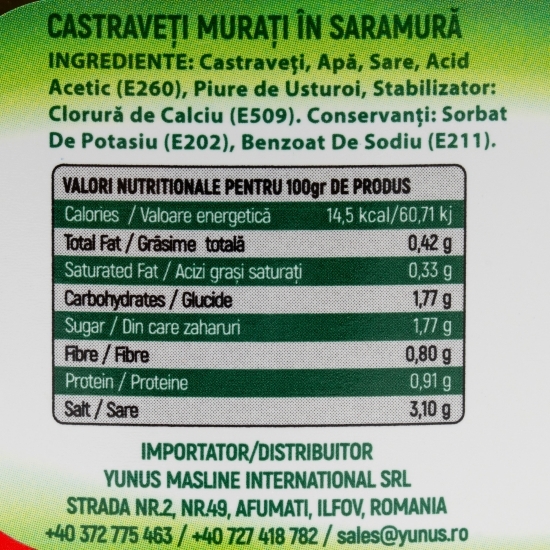 Castraveți murați, 1350g