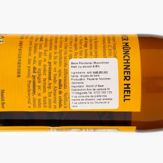 Bere blondă Münchner Hell sticlă 0.5l