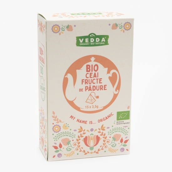 Ceai fructe de pădure eco 15 plicuri
