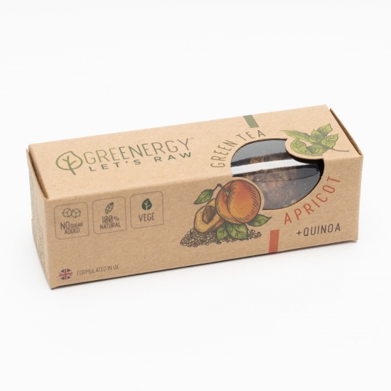 Gustare vegană cu ceai verde și caisă 3x16g
