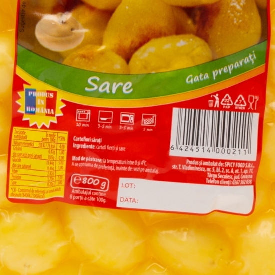 Cartofiori de Covasna cu sare 800g