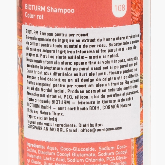 Șampon pentru păr roșcat 200ml