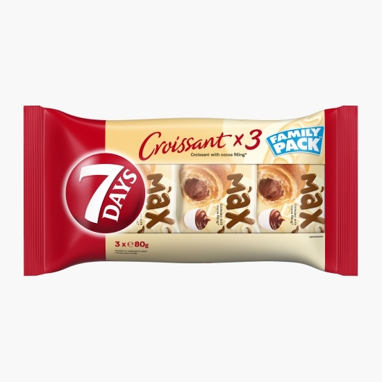 Croissant cu umplutură de cacao Max 3x80g
