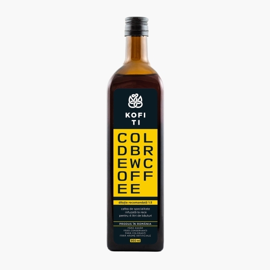 Cold Brew Coffee concentrat, cafea infuzată la rece 0.95l