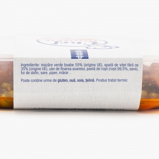 Mâncare de mazăre cu carne de vițel 300g