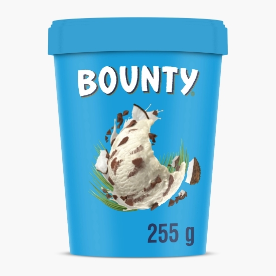 Înghețată cu nucă de cocos și topping de ciocolată 450ml (255g)
