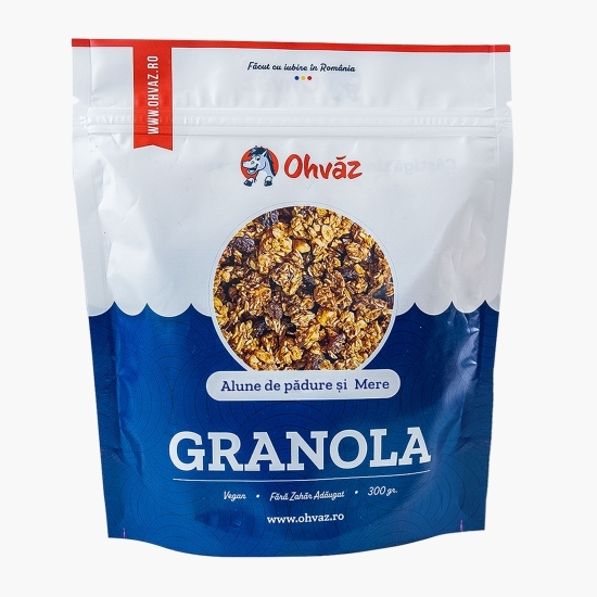Granola cu alune de pădure și mere 300g