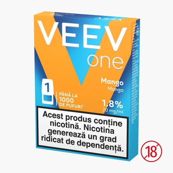 Capsulă pentru țigară electronică Mango 1.8%, 20mg/ml nicotină, 1000 puffs