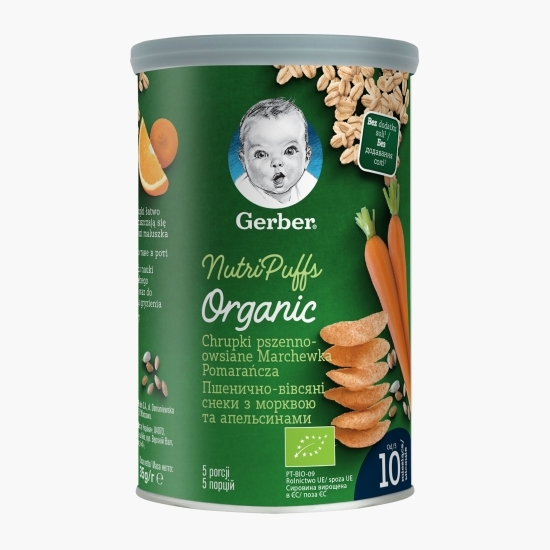 Gustare eco de grâu, ovăz, morcovi și portocale 35g