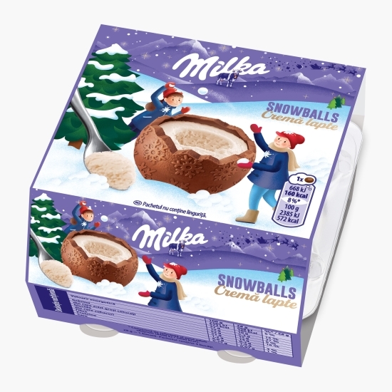 Ciocolată bulgări cu cremă de lapte 112g