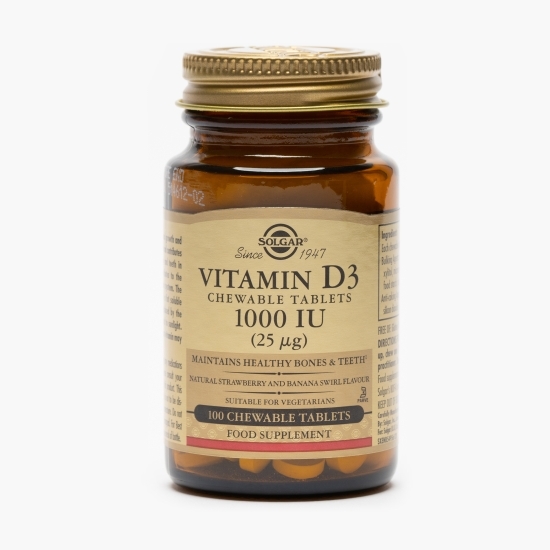 Vitamina D3 1000 IU 100 tablete mastricabile
