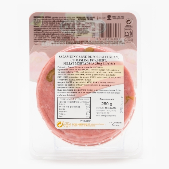 Salam mortadela cu măsline 250g
