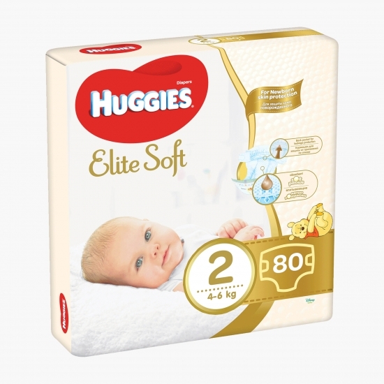 Scutece Elite Soft Mega mărimea 2, 4-6kg, 80 buc
