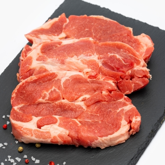 Ceafă de porc fără os, feliată 600g