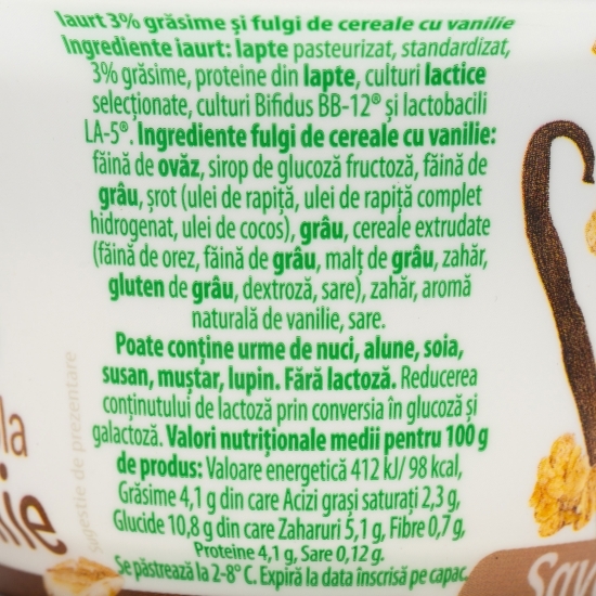 Iaurt natur + granola 158g