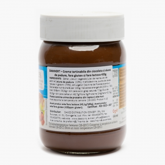 Cremă tartinabilă ciocolată și alune 400g