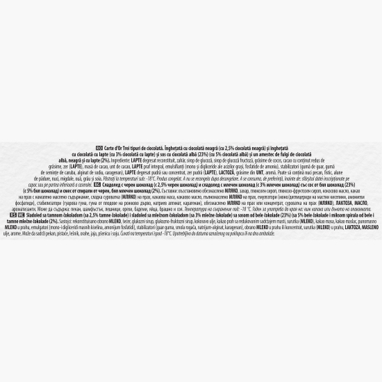 Înghețată trei tipuri de ciocolată 900ml