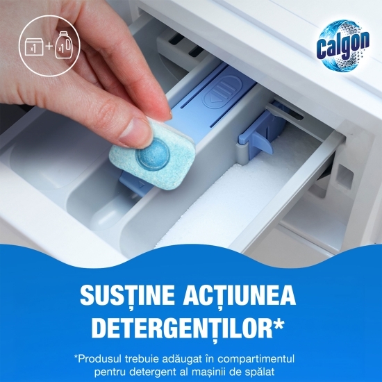 Tablete anticalcar pentru mașina de spălat 4în1, 30 spălări