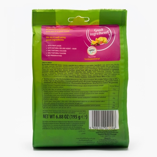 Jeleuri de fructe învelite în ciocolată Choco&Fruit 195g