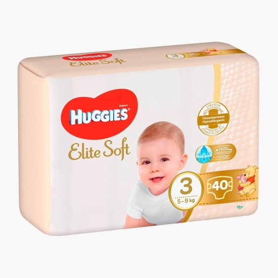 Scutece Elite Soft Jumbo mărimea 3, 5-9kg, 40 buc